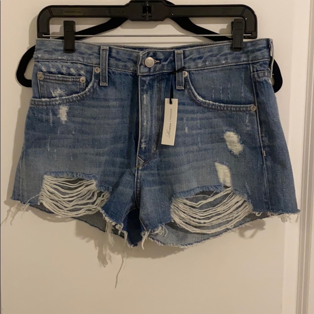 Lovers + Friends Light Blue Denim Short